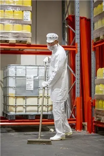SOPBORSTE 410MM MJUK/HÅRD BLÅ PLAST Rabatt