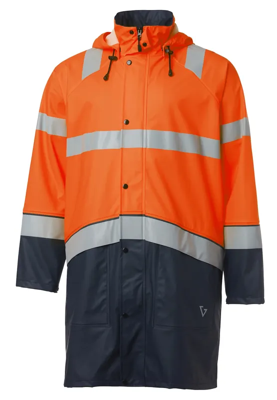 Kampanj REGNJACKA PU VARSEL ESSENTIAL G328 ORANGE 100CM