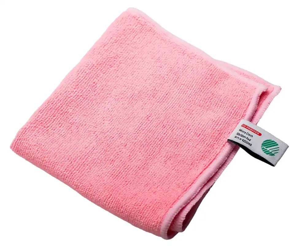 MIKROFIBERDUK 32x32CM PROFFER RÖD Kampanj
