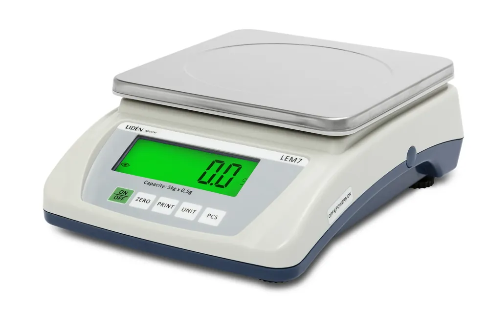 BÄNKVÅG LEM7-10, 10 000G X 1G, RS-232 Fynd