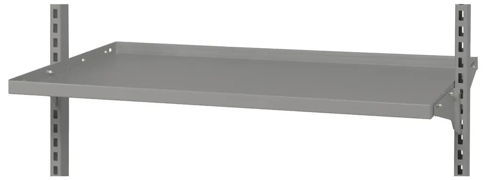 Premium Hyllplan till arbetsbord Gigant Dubbelt Stål, Grå, Utan ESD, 875 x 610 mm
