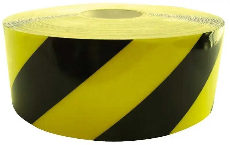 Trygg betalning Varningstejp för golv Gigant DuraStripe Hazard Gul/Svart 50 mm