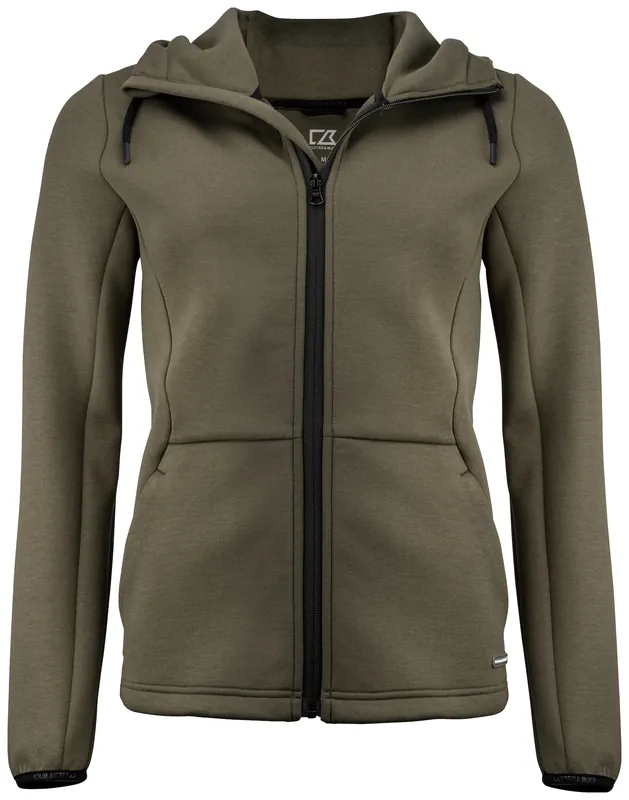 PEMBERTON HOOD FZ LADIES IVY GREEN L Rabatt