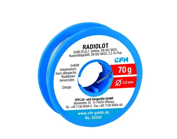 CFH RL 334 BLYFRI LÖDTRÅD - 70 G FÖR RADIOTEKNIK OCH FINLÖDNING Rabatt