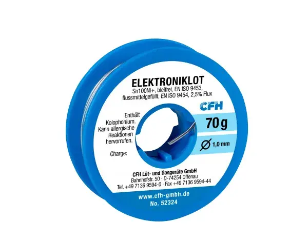 Populärt val CFH EL 324 BLYFRI LÖDTRÅD - 70 G FÖR ELEKTRONIK OCH FINLÖDNING