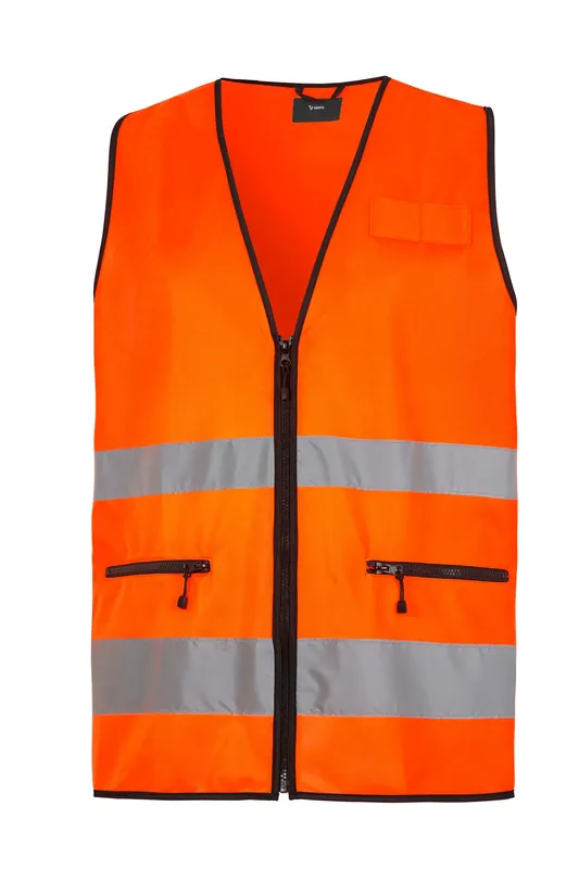 Snabb frakt VARSELVÄST MED FICKOR KLASS 2 ESSENTIAL G905 ORANGE