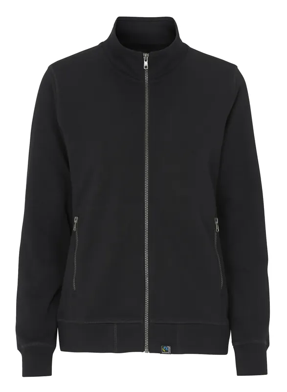 Kundfavorit F. TERRY FZ COLLAR LADY (GOTS) BLACK