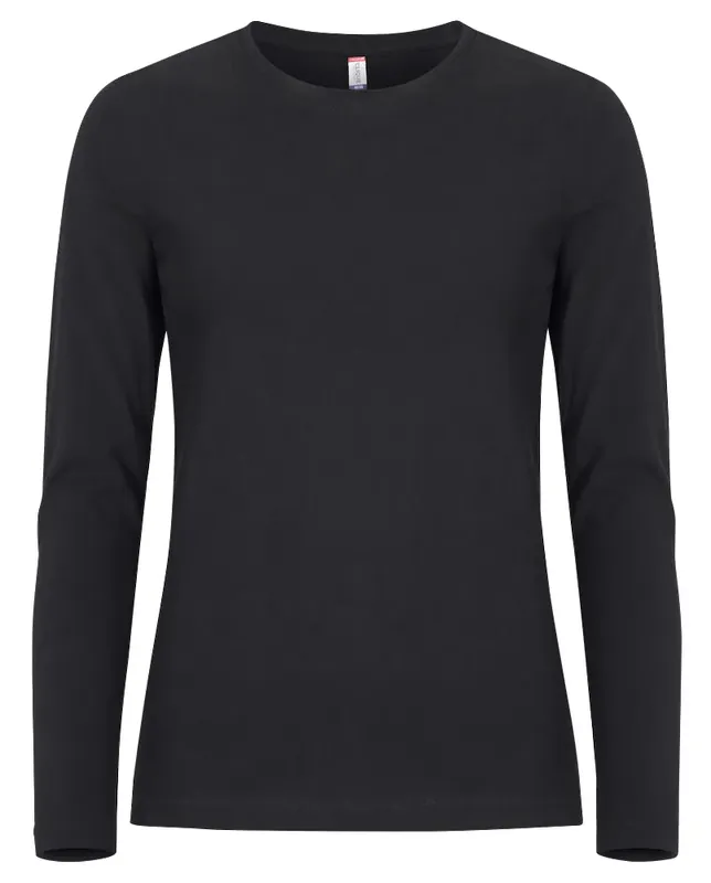 PREMIUM FASHION-T LS DAM SVART prisnedsättning