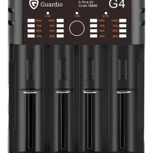 BATTERILADDARE INKL 4-pack 18650 Snabb frakt