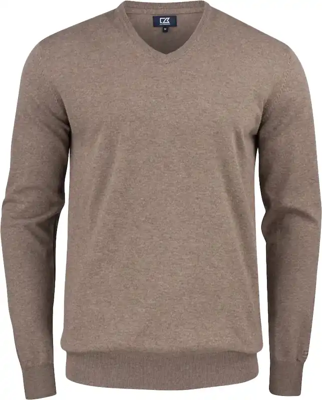 Trygg betalning TRÖJA OAKVILLE 355418 V-NECK NOUGAT