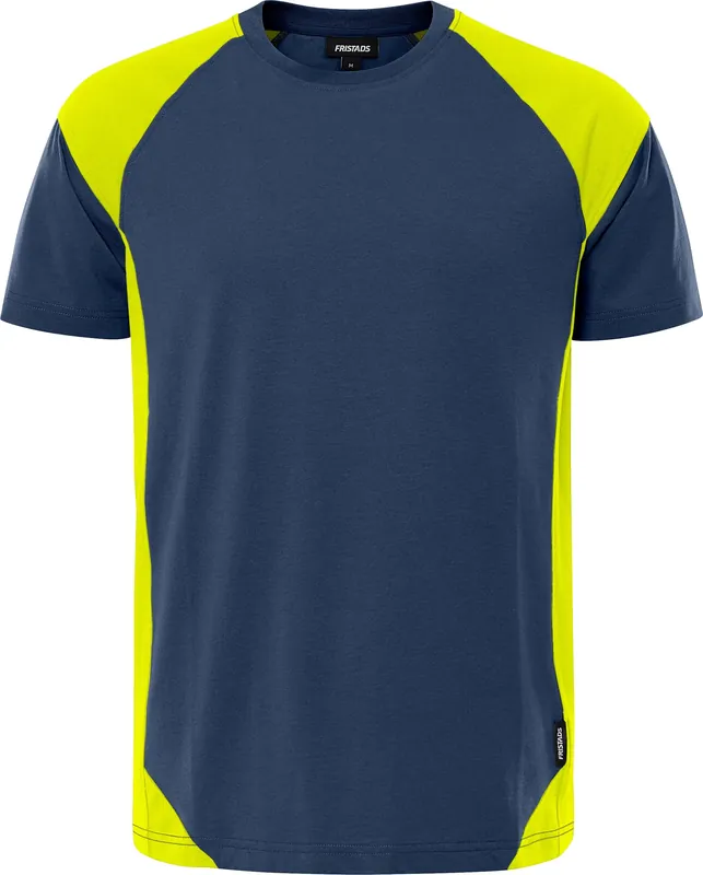 T-SHIRT 7046 GTM MARINBLÅ/VARSEL GUL Billigare