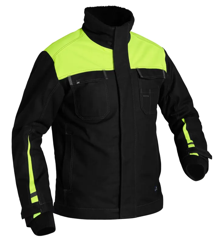 Reapris VINTERJACKA CONTRAST 757-1 SVART/GUL