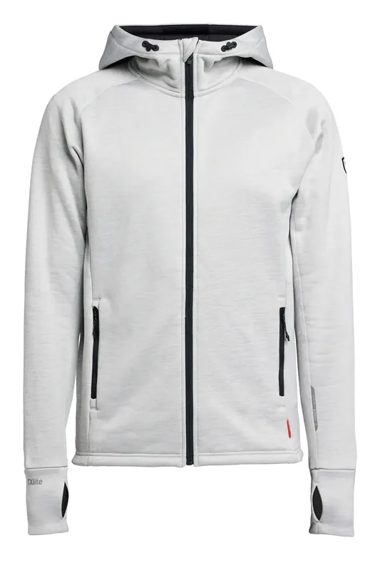 Erbjudande TXLITE HOODIE ZIP M LIGHT GREY