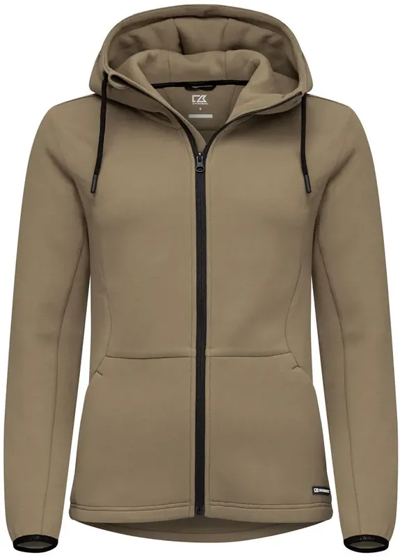 PEMBERTON HOOD FZ WOMEN KHAKI Trygg betalning