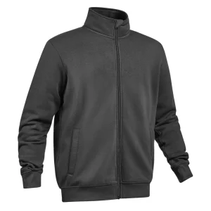 SWEATSHIRT FULLZIP BASIC G1680 MÖRKGRÅ Kampanj