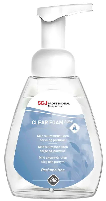 Beställ nu HANDTVÅL SKUM CLEAR OPARFYMERAD 250ML