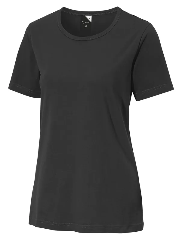 Lågt pris T-SHIRT BASIC G1110 DAM MÖRKGRÅ