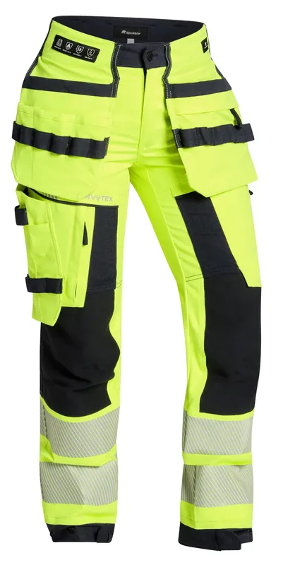 HANTVERKSBYXA INHERENT VARSEL STRETCH PARVOTEX 658-2 DAM GUL/MARIN Outlet