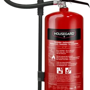 Bästa pris Fettbrandsläckare Housegard 6 l PFAS-fri Röd
