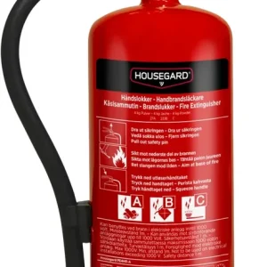 Brandsläckare Housegard 4 kg Pulver Röd Premium