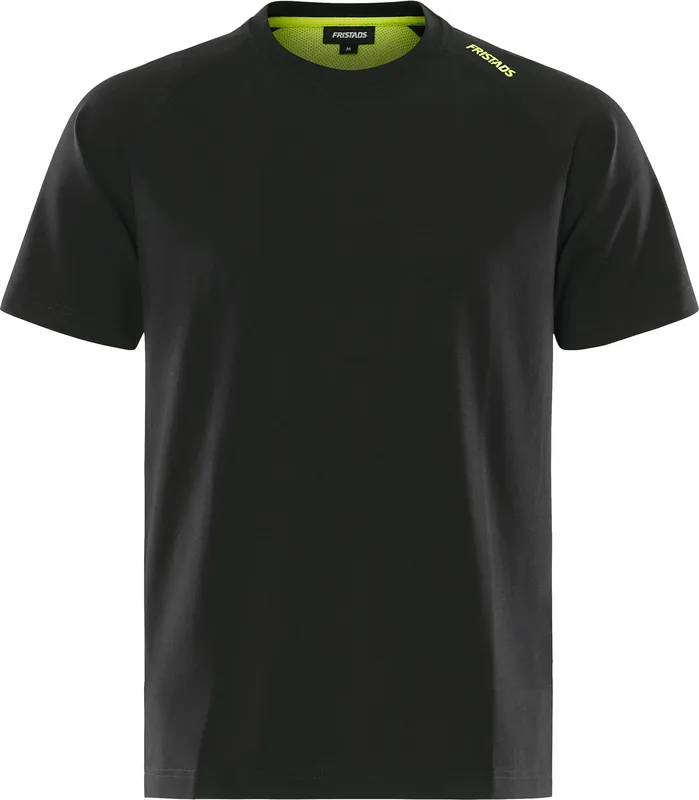 HEAVY T-SHIRT STRETCH 7553 GTME SVART/HIVIS GUL Endast idag