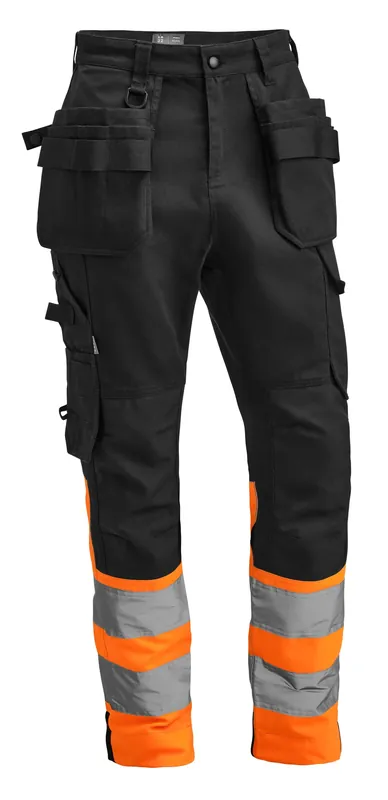 Erbjudandepris HANTVERKSBYXA STRETCH VARSEL VS1W DAM SVART/ORANGE