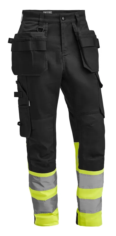 Endast denna vecka HANTVERKSBYXA STRETCH VARSEL VS1W DAM SVART/GUL