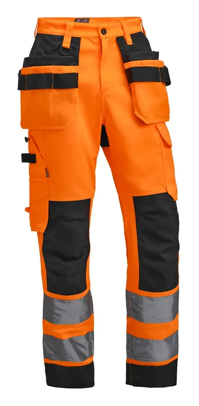 Populär HANTVERKSBYXA STRETCH VARSEL VS2W DAM ORANGE/SVART