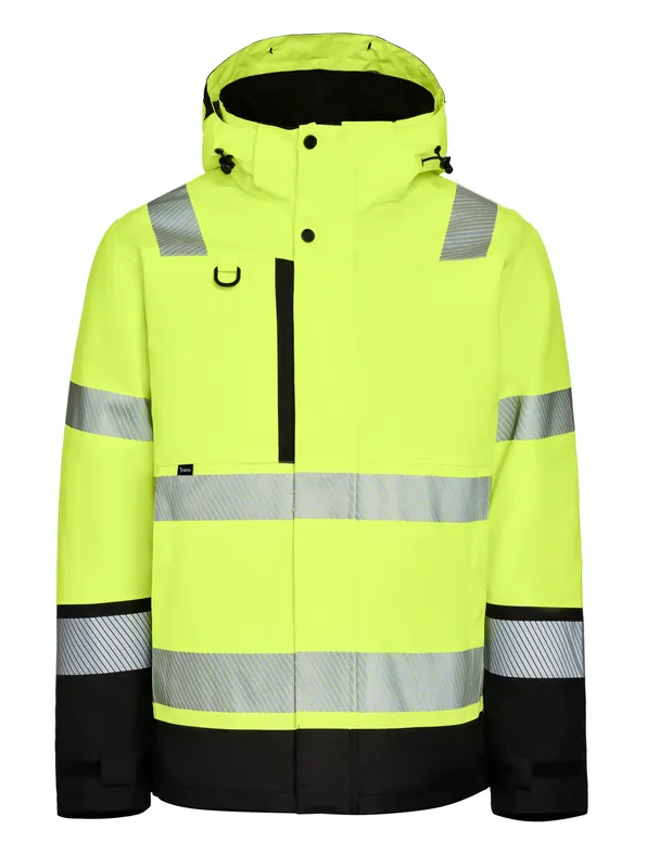 2-IN-1 VINTERJACKA VARSEL ISOLATE G345 GUL/SVART Kampanj