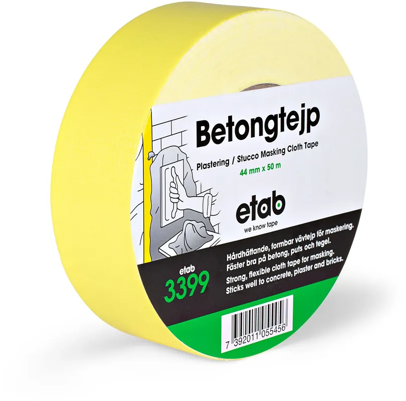 VÄVTEJP MUR OCH BETONG 3399 44MMX50M GUL Erbjudande