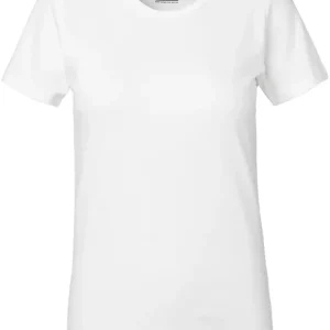 LADIES INTERLOCK T-SHIRT WHITE Nedsatt pris