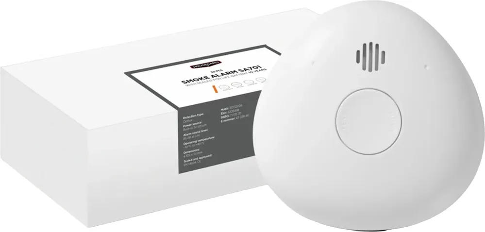 Outlet Brandvarnare Housegard Pebble 10 med 10-årsbatteri