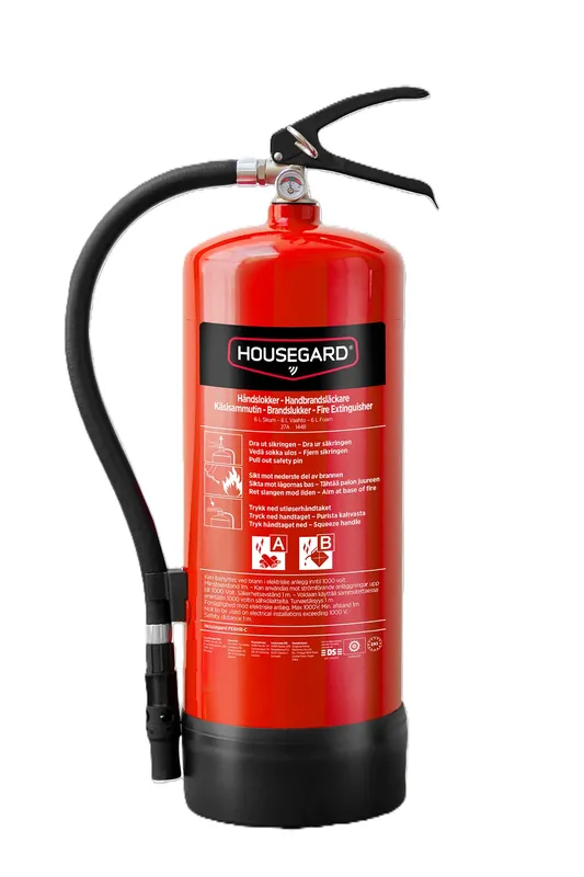 Skumsläckare Housegard 6 l PFAS-fri, FE6HR C, 27A Populär