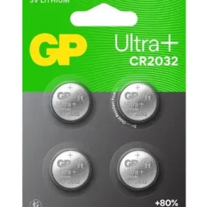 BATTERI GP KNAPPCELL CR2032 4-P Rabatter