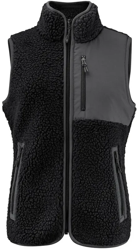 Bästa pris HARVEST KINGSLEY PILE VEST WOMAN BLACK