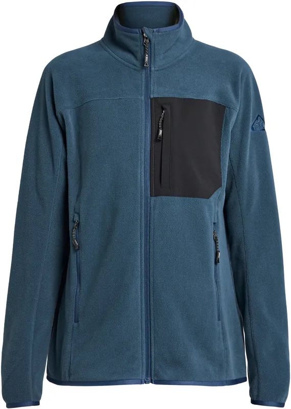 FLEECEJACKA HIMALAYA FULLZIP DAM BLÅ Erbjudande