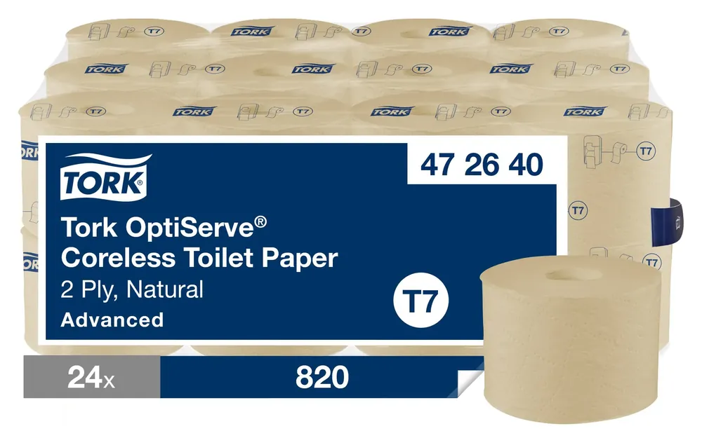 Populärt val TOALETTPAPPER T7 HYLSFRI NATUR ADV 94,30M
