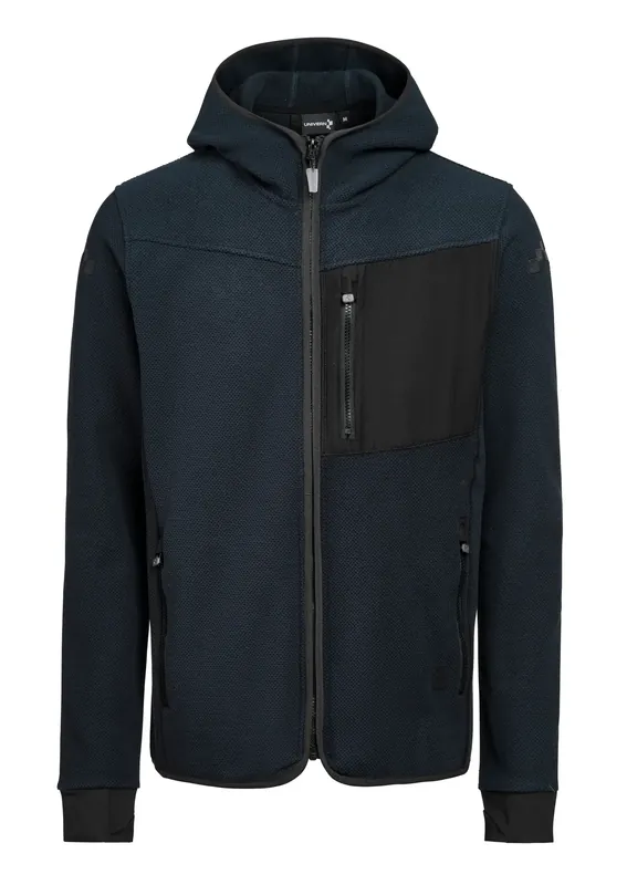 Trygg betalning FLEECEJACKA HOODIE LARVIK 98410 BLÅ
