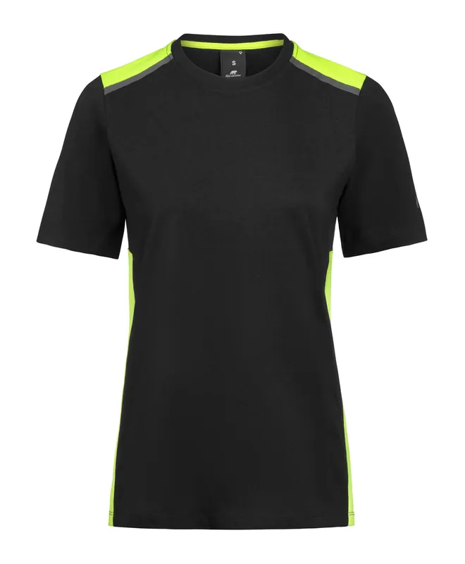 T-SHIRT CONTRAST 526-0 DAM SVART/GUL Köp online