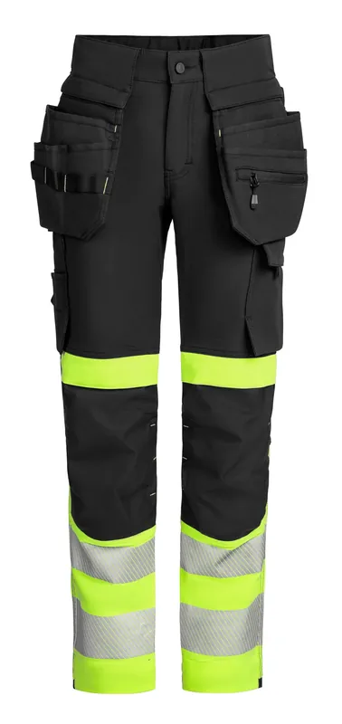 Fynd HANTVERKSBYXA STRETCH VARSEL ELEVATE G559 DAM SVART/GUL