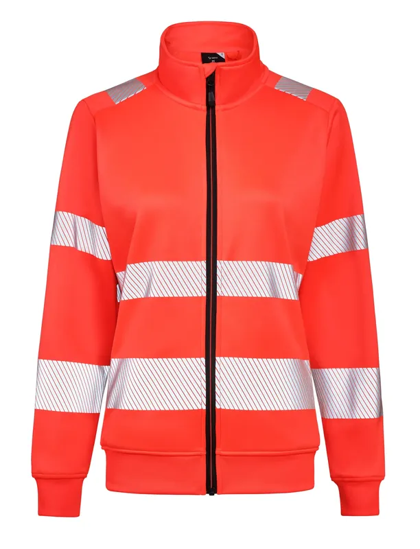 Snabb frakt SWEATSHIRT FULLZIP VARSEL ESSENTIAL G255 DAM RÖD