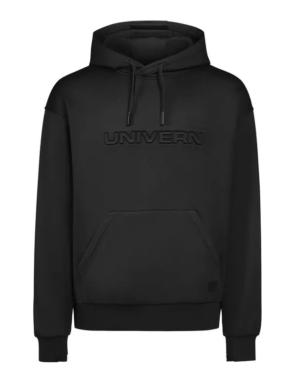 Rabatt FLEECEHOODIE UNIVERN PRINT 98325 SVART