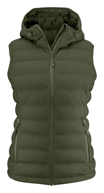 Rabatter HARVEST WOODLAKE HEIGHTS VEST WOMAN MOSS GREEN