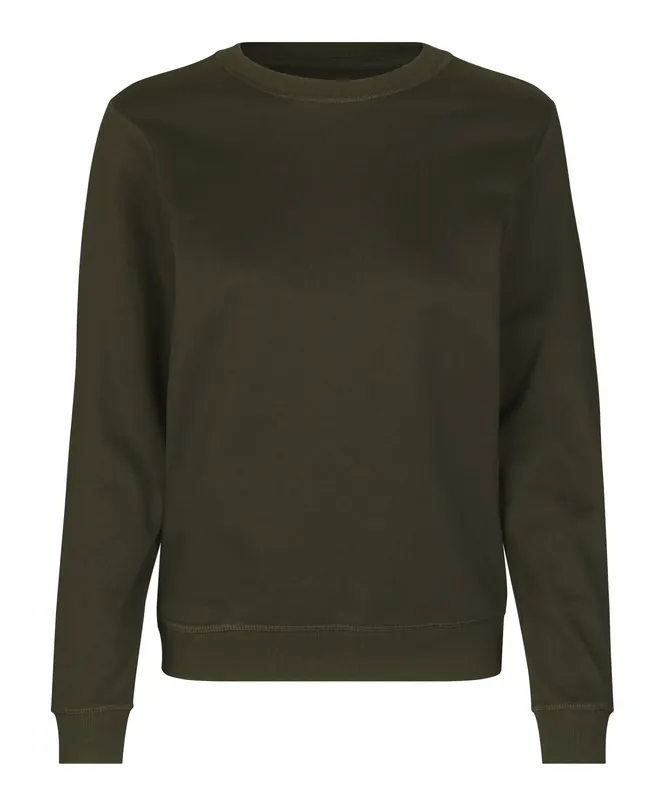 Snabb leverans SWEATSHIRT 0683 DAM OLIV